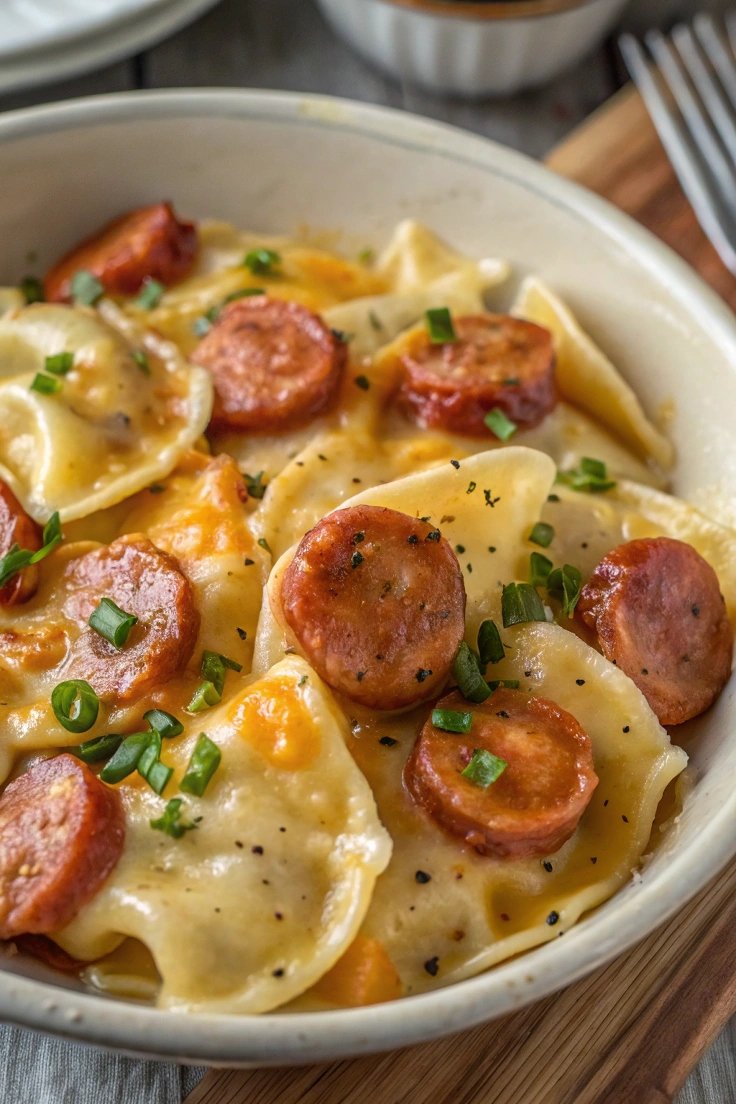 Crockpot Pierogi Casserole with Kielbasa: A Comforting One-Pot Meal