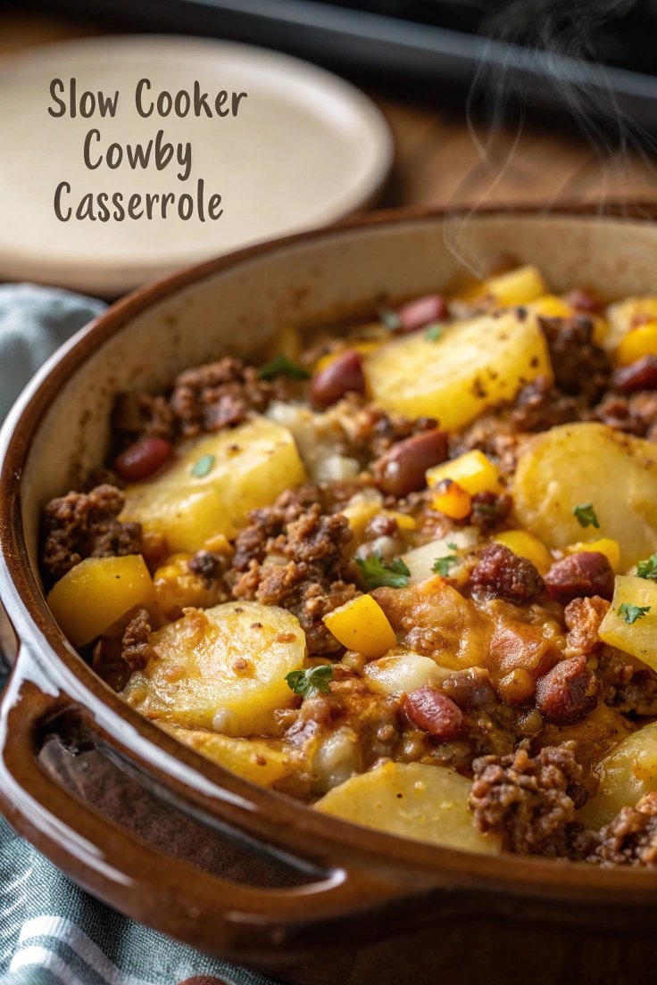 Slow Cooker Cowboy Casserole Recipe – A Hearty, Comforting Meal