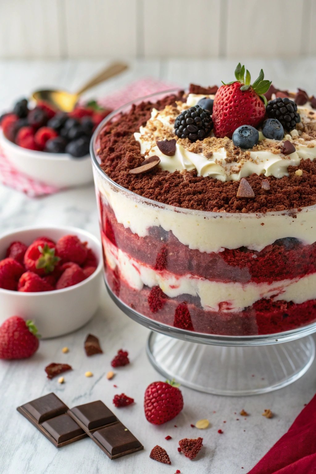 Red Velvet Trifle – A Stunning Valentine Dessert!