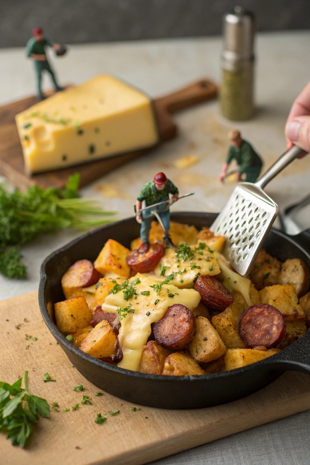 Miniature Cheesy Ranch Potatoes and Smoked Sausage Recipe