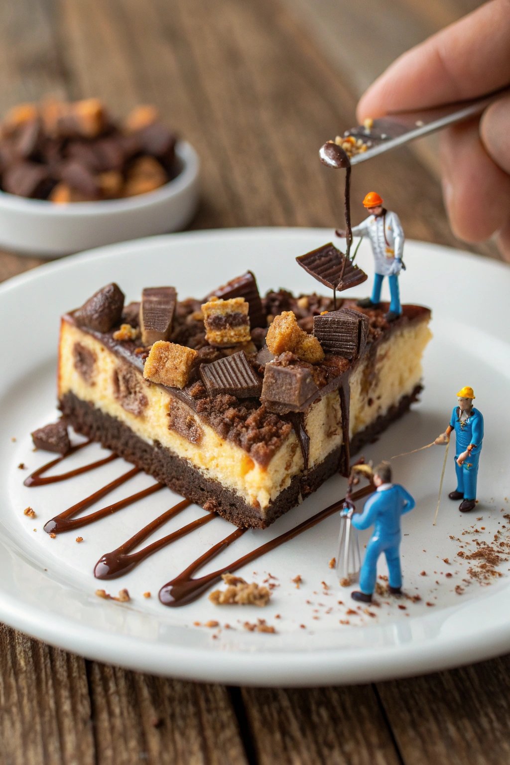 Miniature Reese’s Butterfinger Cheesecake Bars Recipe