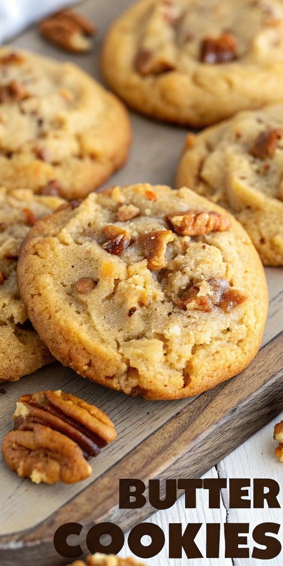 Butter Pecan Cookies – Buttery, Crunchy, and Irresistible!