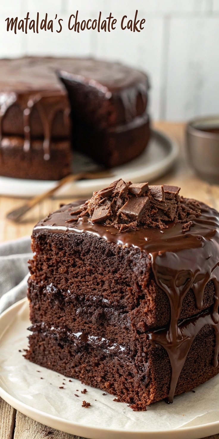 Matilda’s Chocolate Cake Recipe (1996): A Rich and Fudgy Tribute to the Iconic Scene
