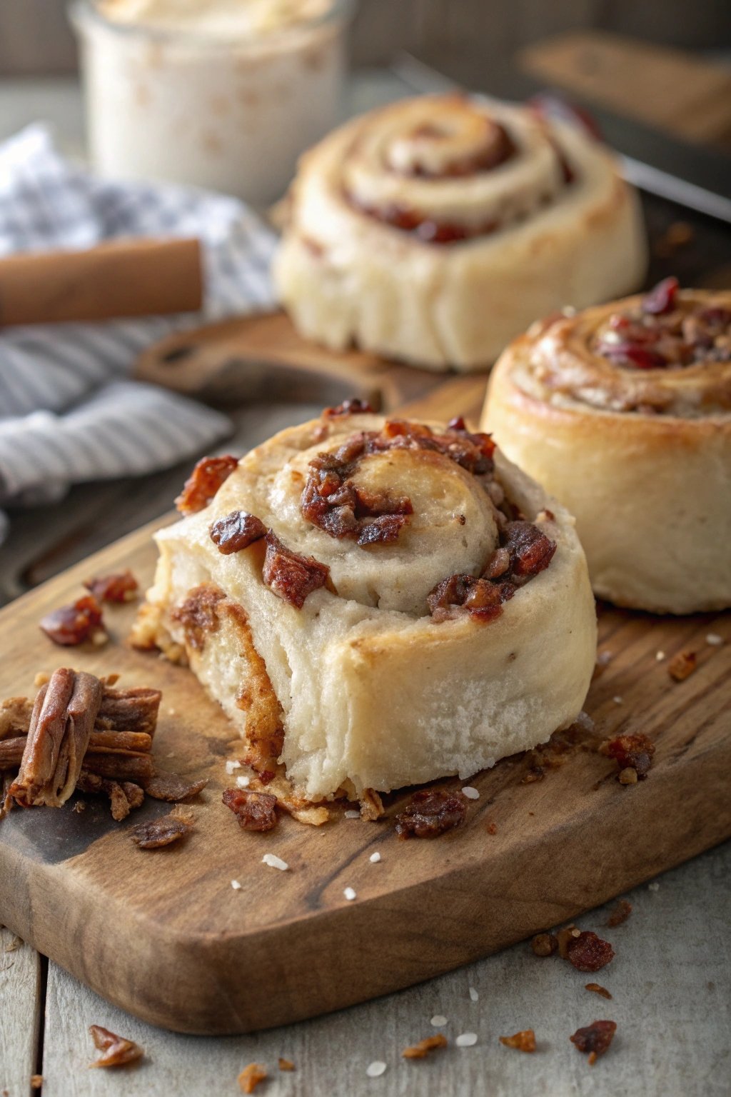 Bourbon Maple Bacon Cinnamon Rolls: The Ultimate Sweet & Savory Treat 🥓🥃🍁