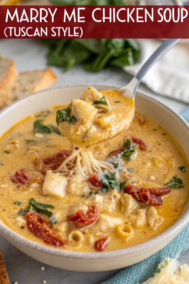 Marry Me Chicken Soup (Tuscan Style) – A Creamy, Irresistible Comfort Dish