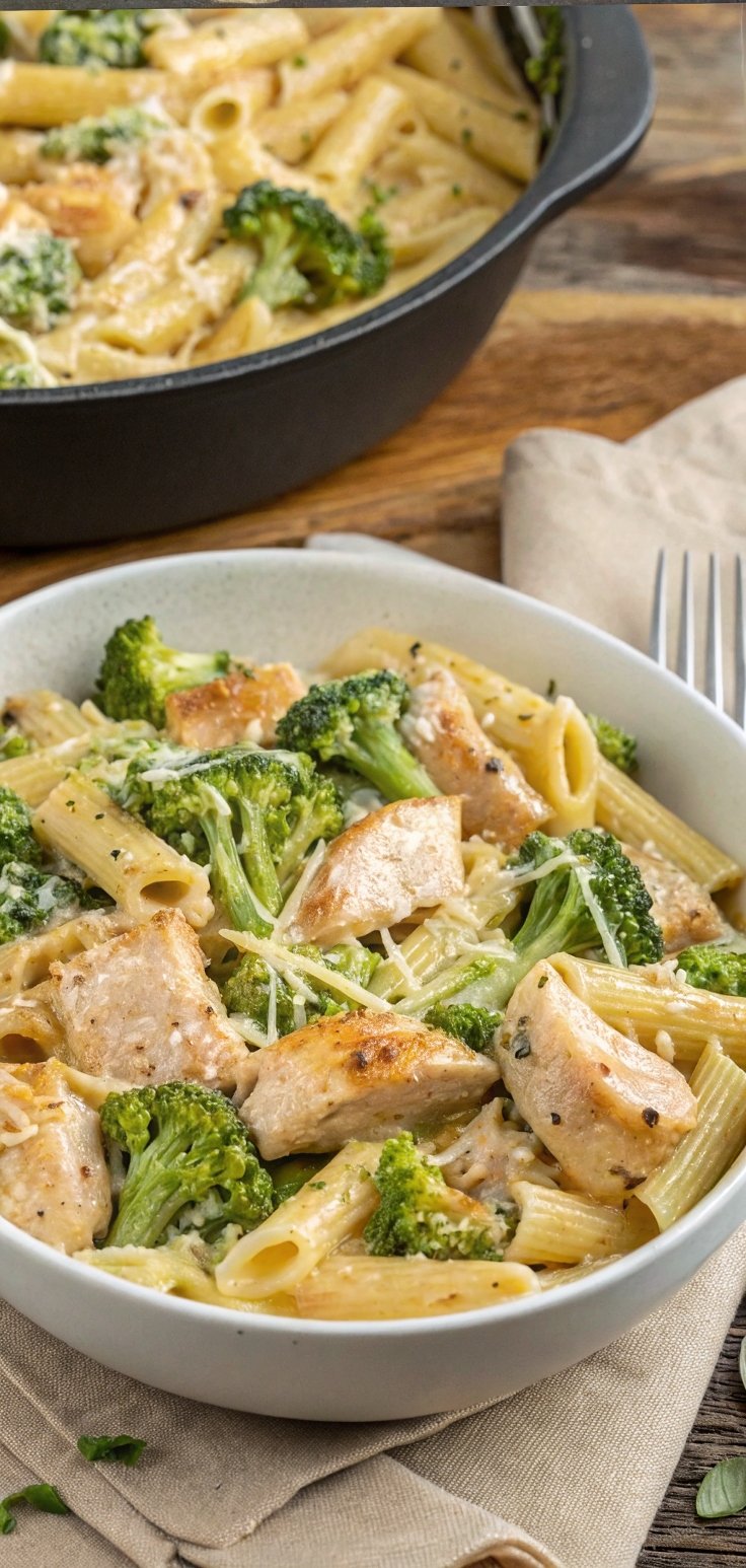 Creamy Chicken Broccoli Pasta Recipe