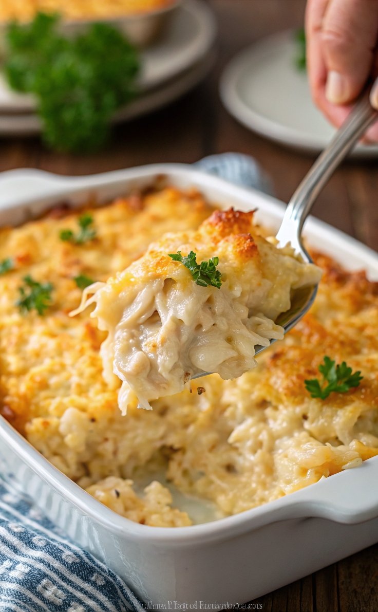 Creamy Angel Chicken Rice Casserole – Comfort Food at Its Best!