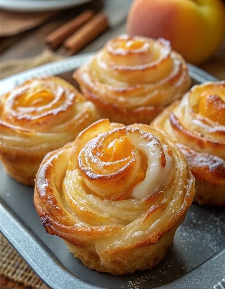 Irresistible Peach Pie Cruffins Recipe You Must Try