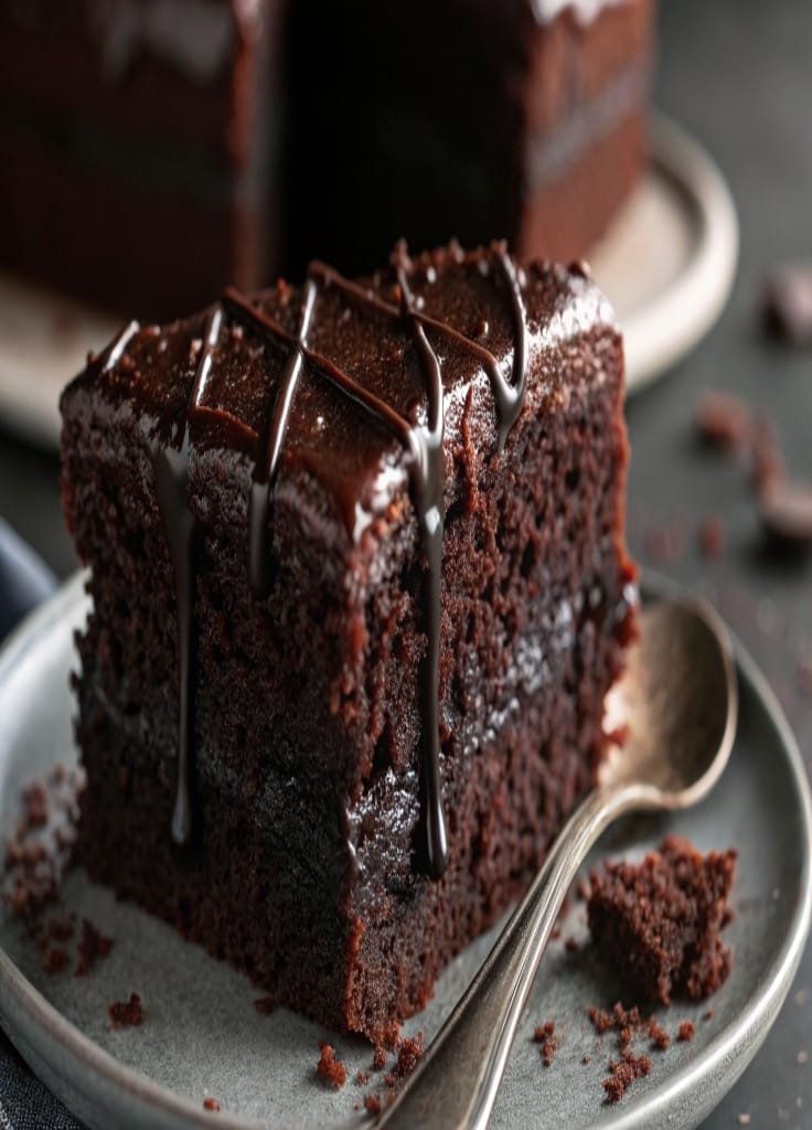 Fudgy Chocolate Cake – Deeply Rich, Moist & Melts in Your Mouth