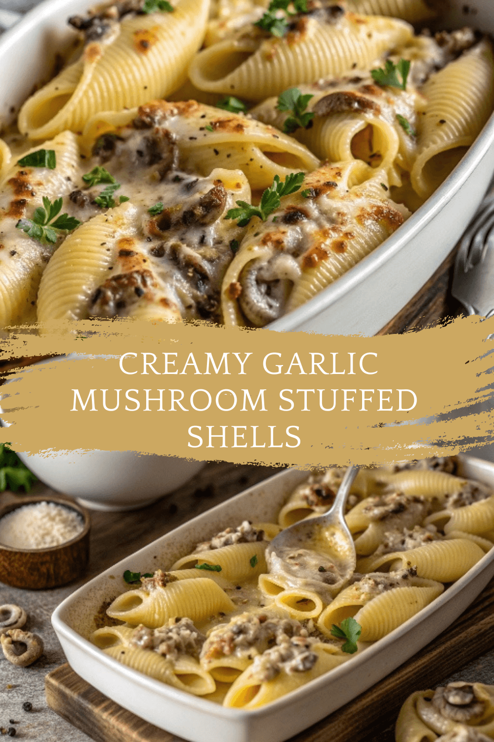 Creamy Garlic Mushroom Stuffed Shells – The Ultimate Comfort Food
