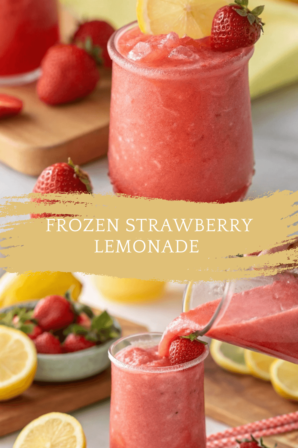 Frozen Strawberry Lemonade – Cool, Sweet, and Bursting with Summer Flavor