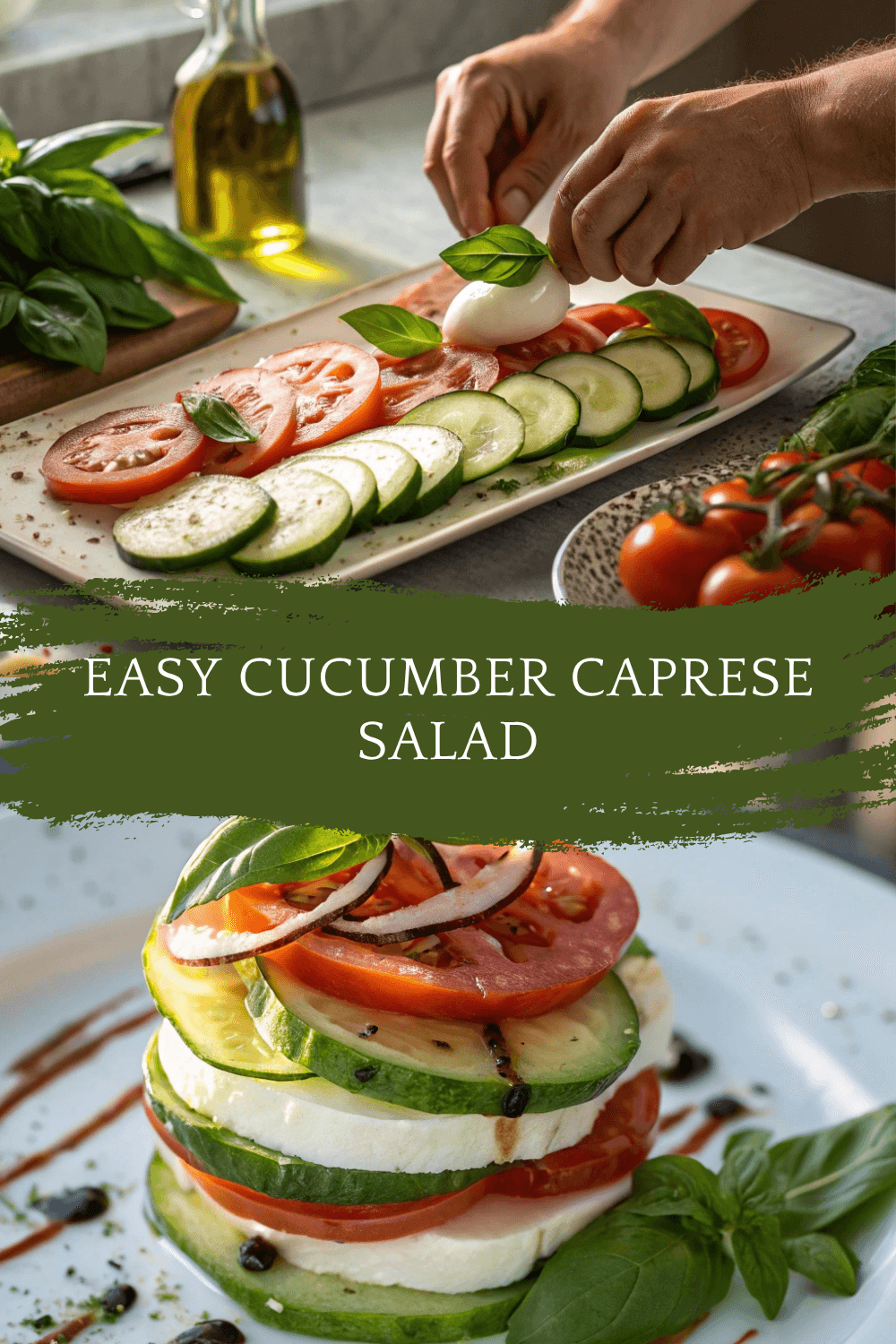 Easy Cucumber Caprese Salad – Fresh, Light & Perfect for Summer