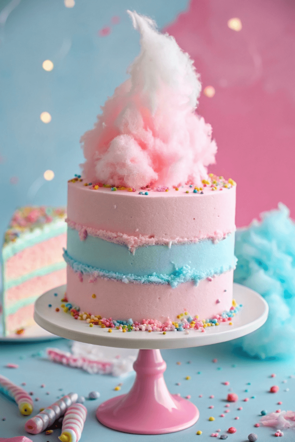 Easy Cotton Candy Cake – A Magical Dessert!