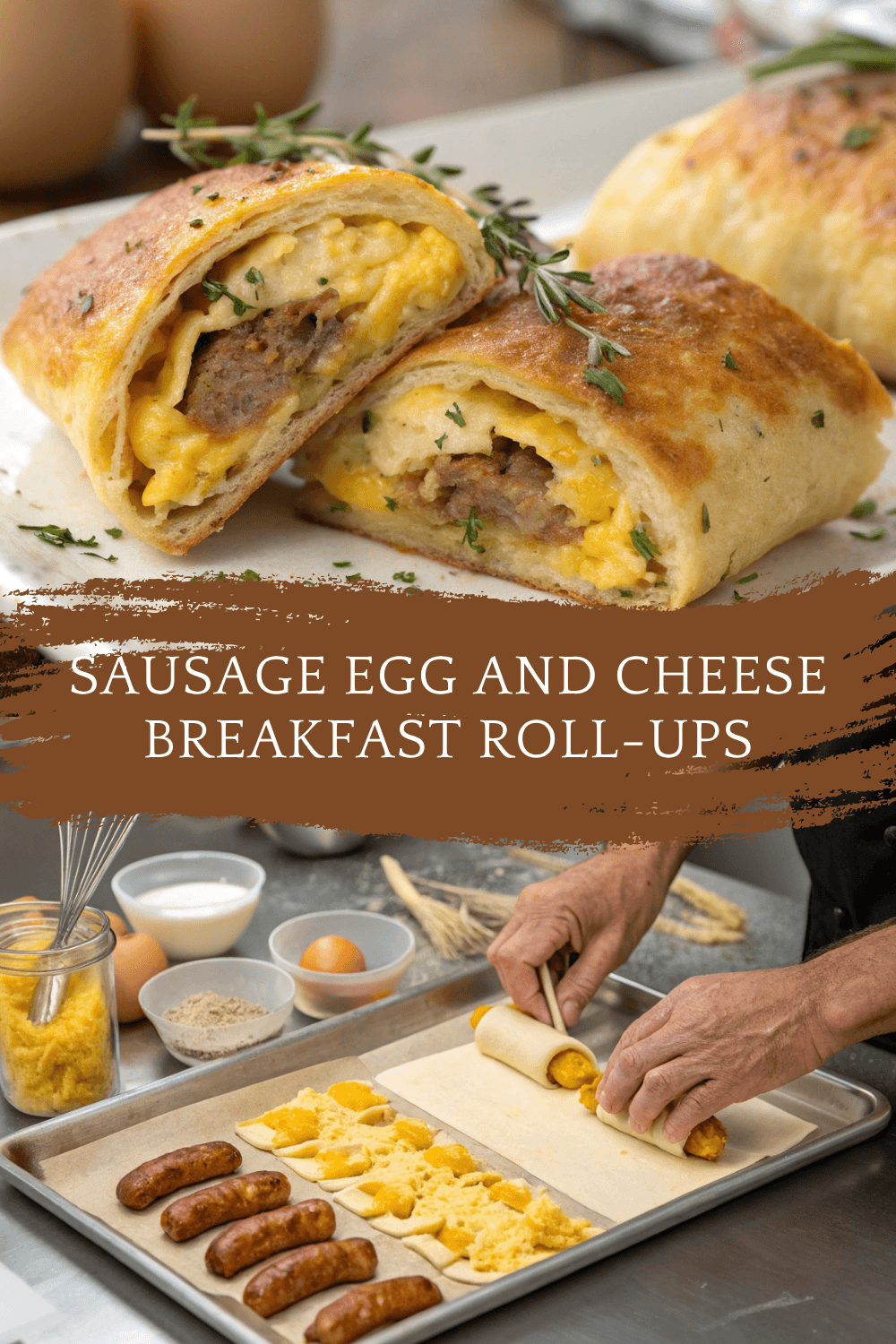 Sausage Egg and Cheese Breakfast Roll-Ups – A Quick & Hearty Morning Favorite