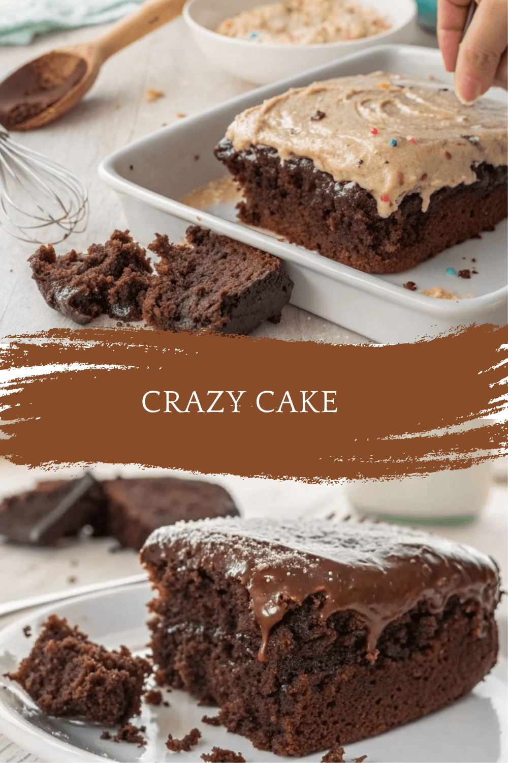 Crazy Cake (No Eggs, Milk, or Butter!) – The Original Depression-Era Chocolate Cake