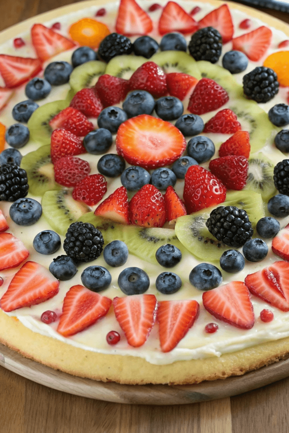 Sugar Cookie Fruit Pizza – A Colorful, Crowd-Pleasing Dessert