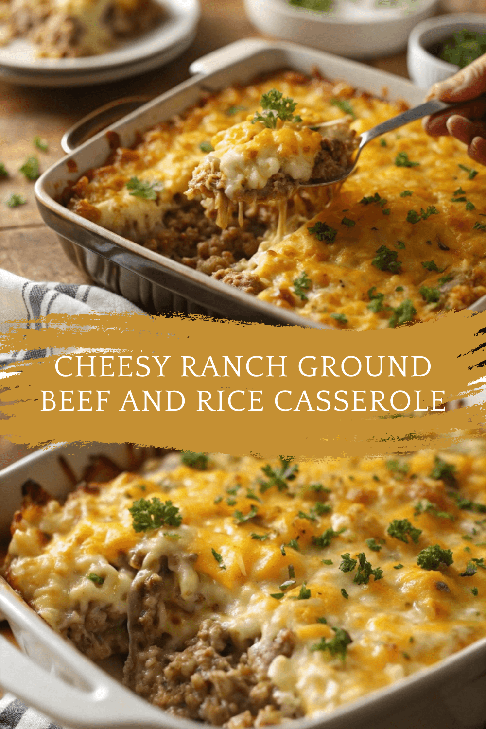 Cheesy Ranch Ground Beef and Rice Casserole — Comfort Food at Its Best