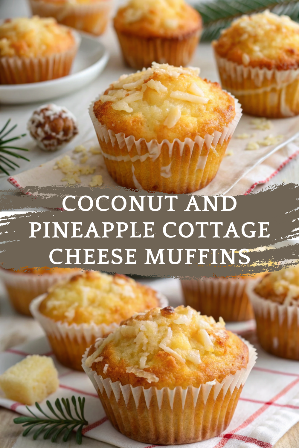 Coconut and Pineapple Cottage Cheese Muffins – Moist, Protein-Rich & Perfect for Holiday Brunches