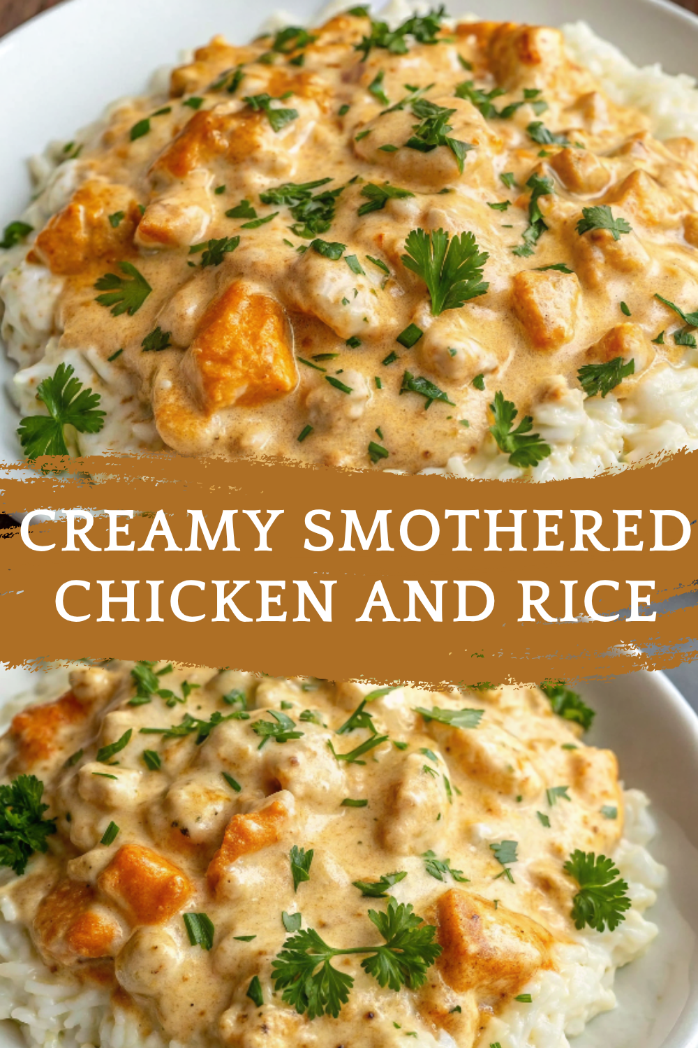 Creamy Smothered Chicken and Rice – A Cozy, Flavor-Packed One-Pan Dinner Idea