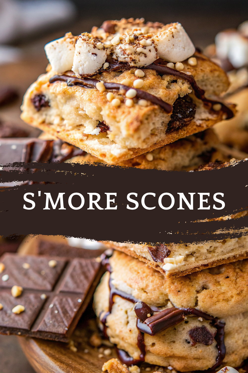 S’more Scones – Gooey Campfire Magic Meets Flaky Breakfast Pastry