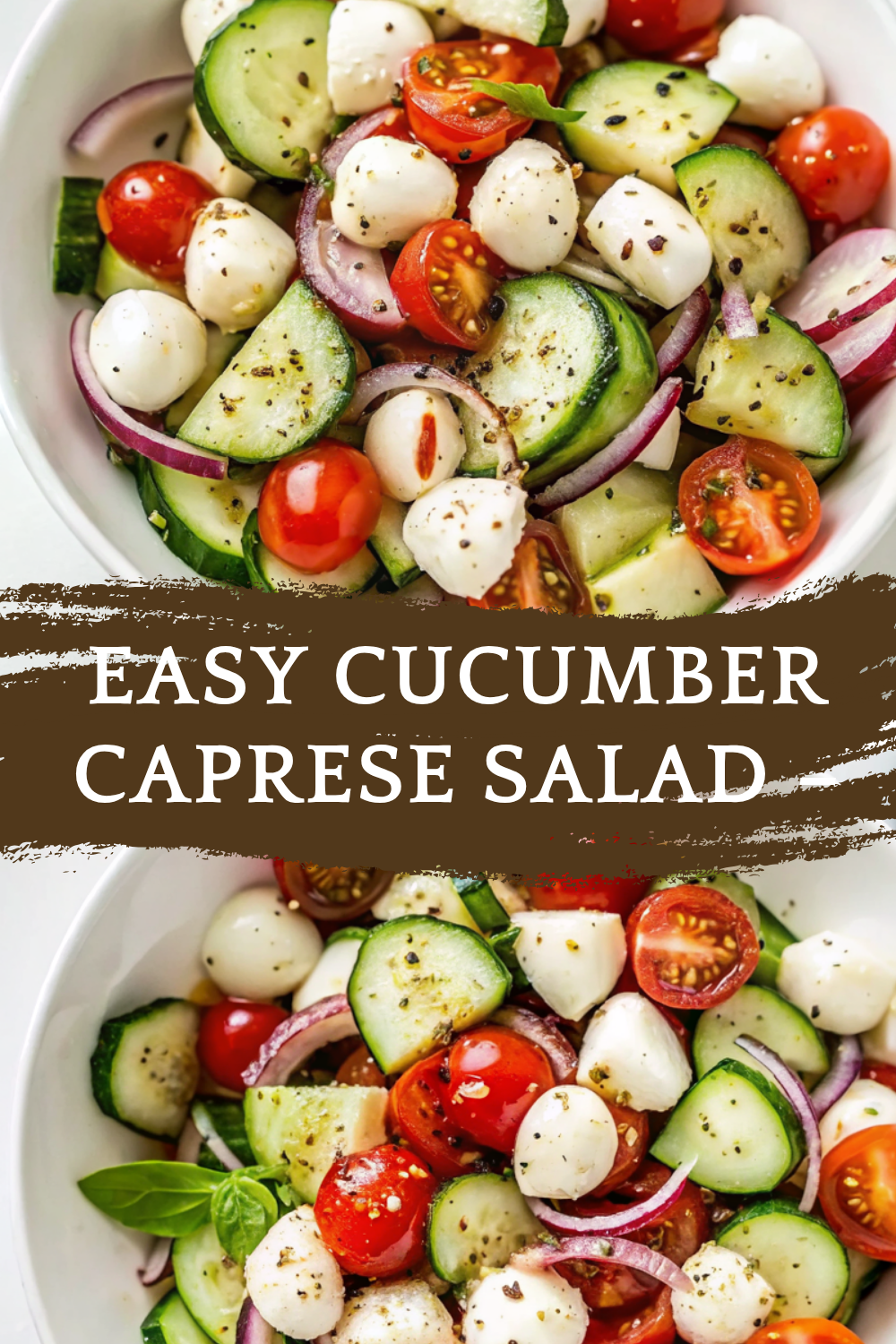Easy Cucumber Caprese Salad – Fresh, Crisp & Perfect for Any Meal