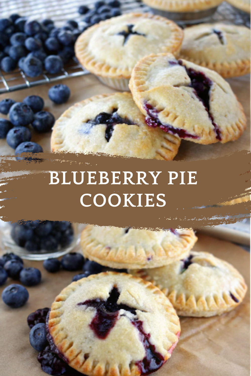 Blueberry Pie Cookies – Mini Hand Pies with Buttery Crust and Sweet Blueberry Filling