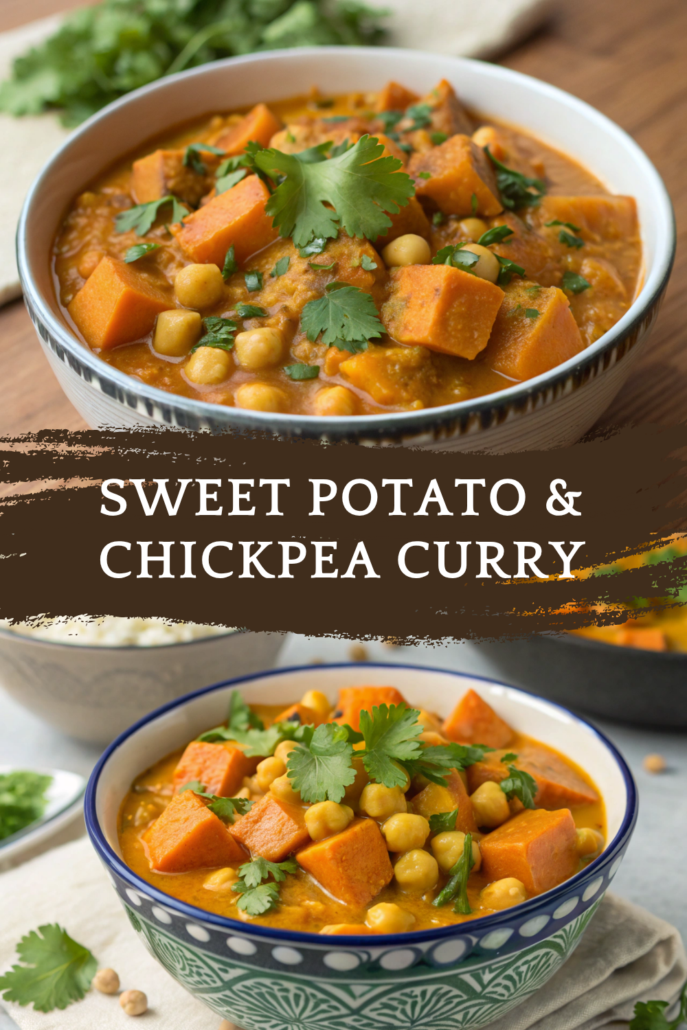 Sweet Potato & Chickpea Curry – Creamy, Cozy & Naturally Vegan