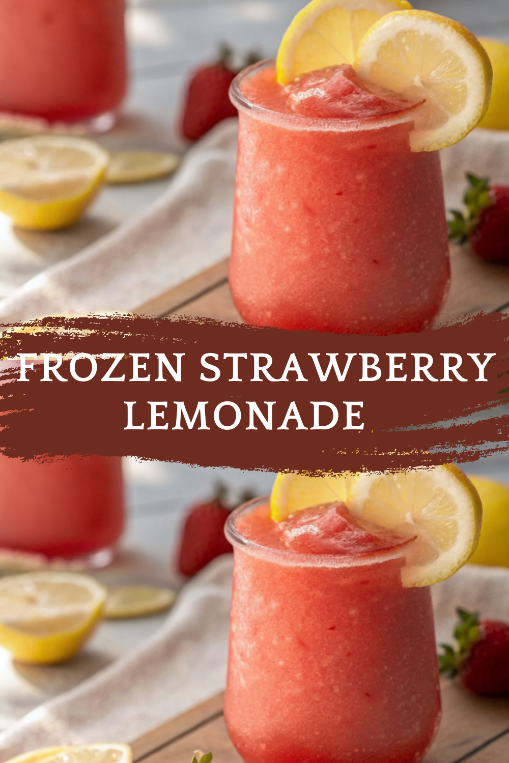 Frozen Strawberry Lemonade – A Sweet & Tangy Summer Sip