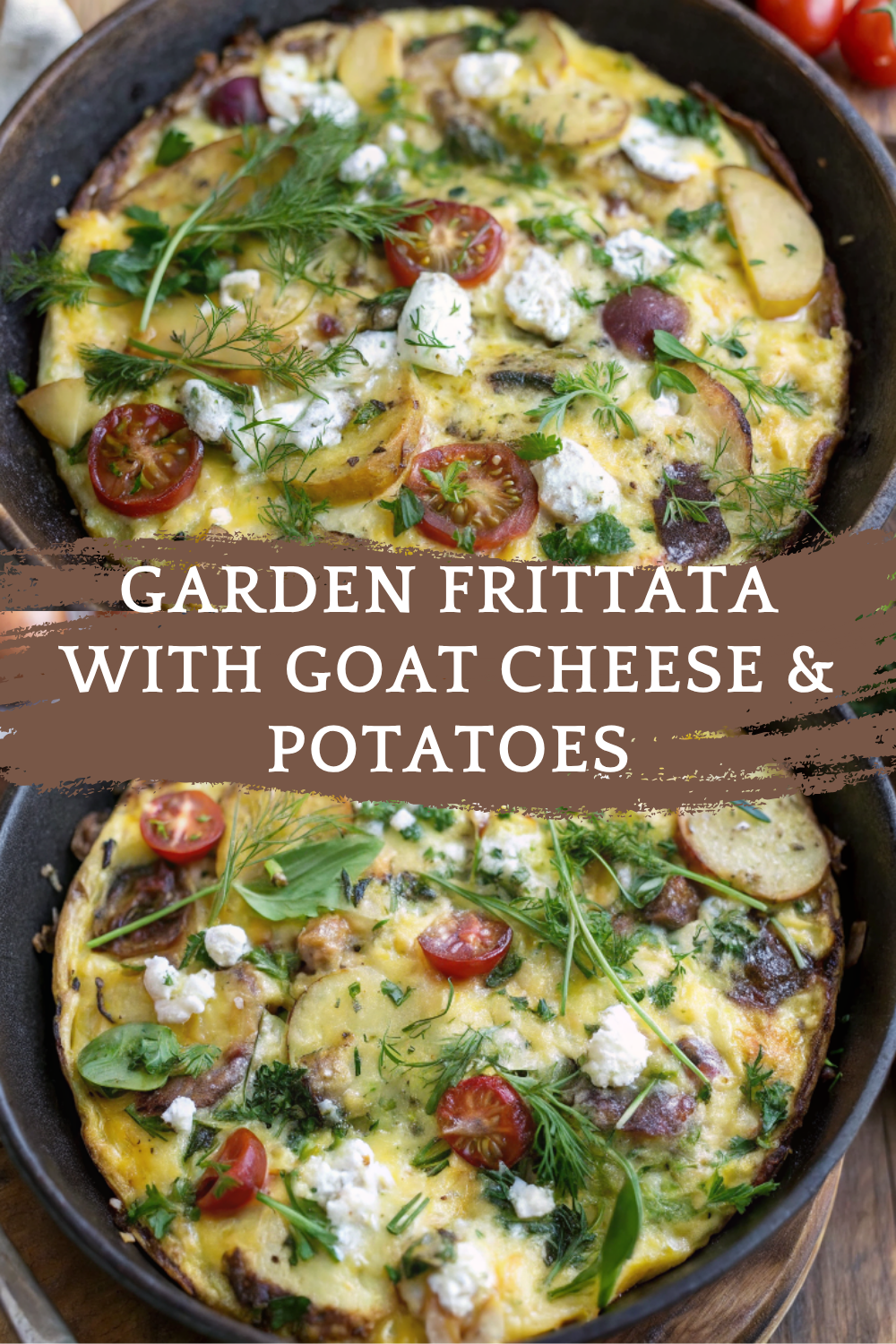 Garden Frittata with Goat Cheese & Potatoes – Fresh, Creamy & Perfect for Any Meal