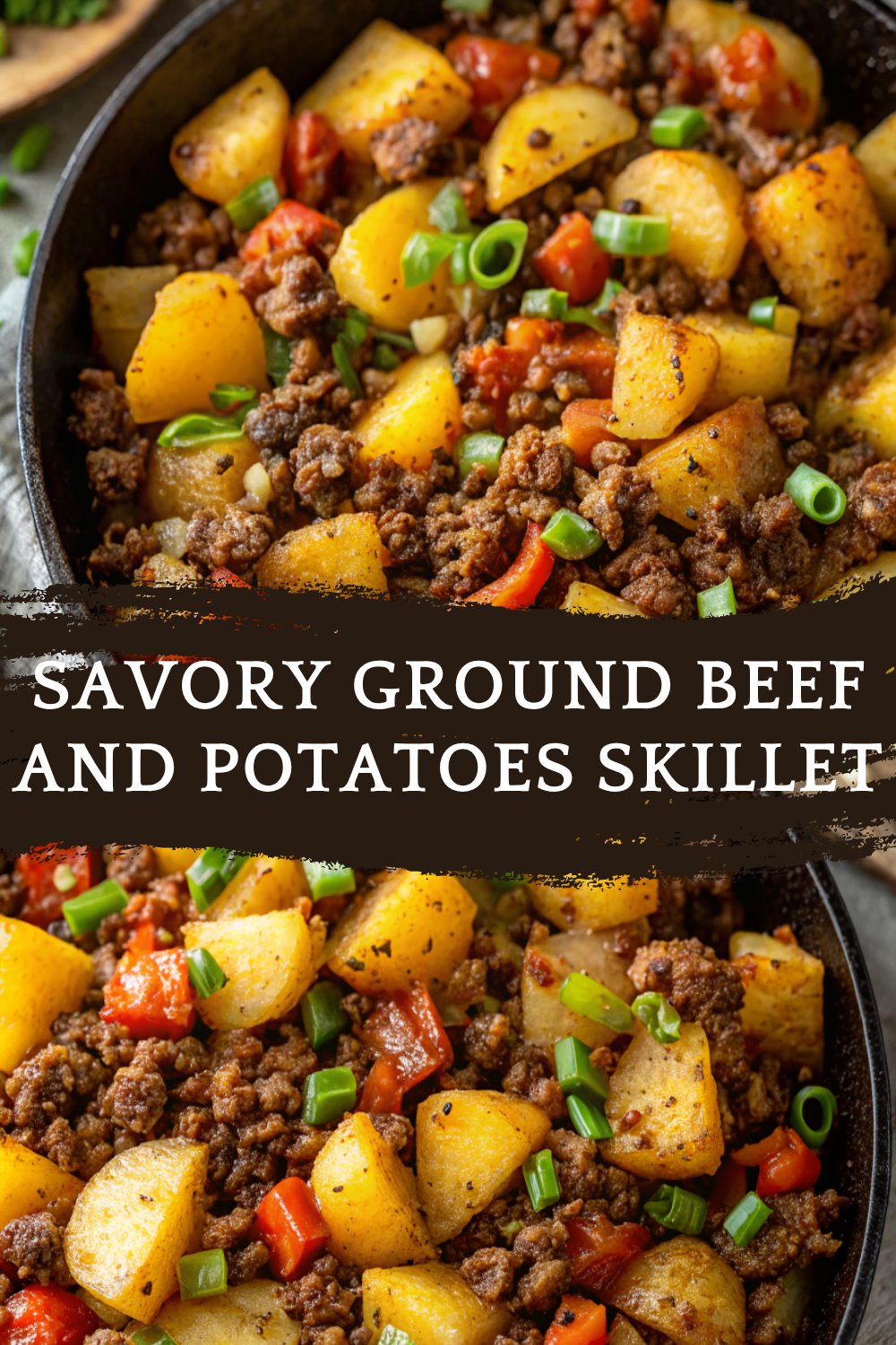 Savory Ground Beef and Potatoes Skillet – Hearty, Rustic, and One-Pan Perfect!