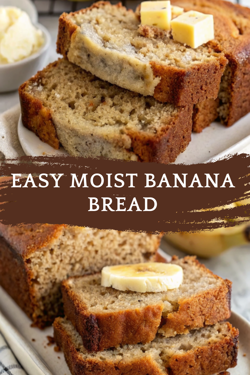Easy Moist Banana Bread – Soft, Sweet, and Perfect Every Time