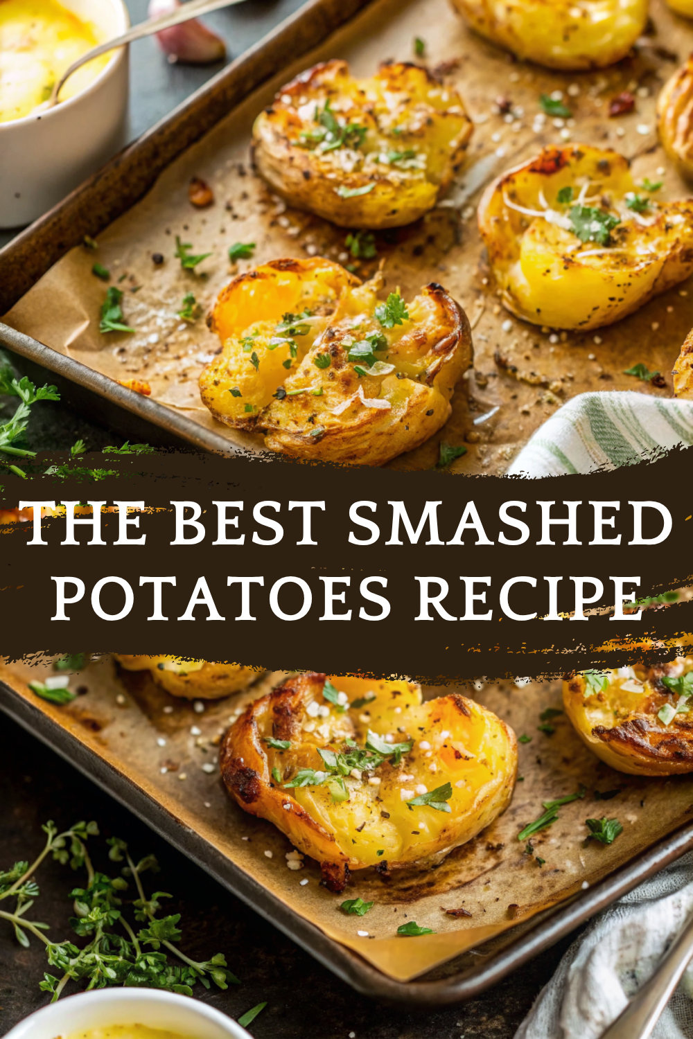 The Best Smashed Potatoes Recipe – Crispy, Buttery, & Cheesy!