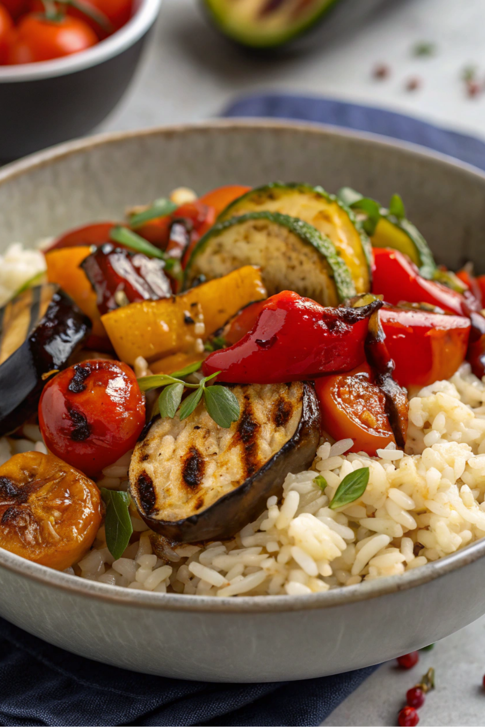 Roasted Vegetable Rice Bowl – Fresh, Nutritious & Satisfying