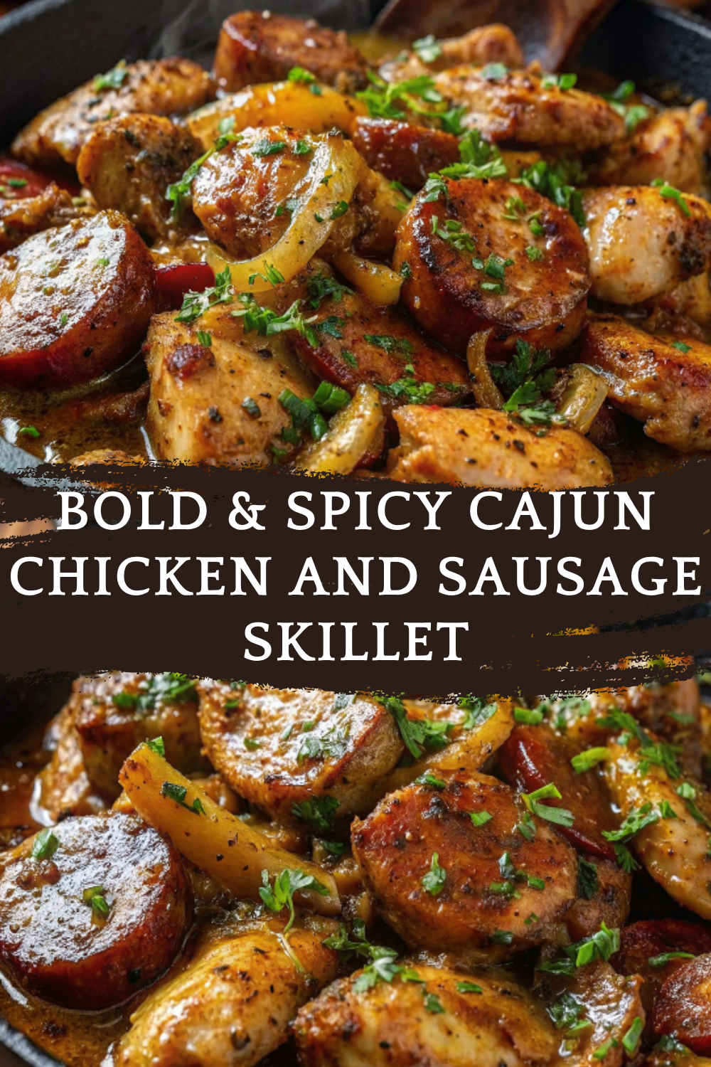 Bold & Spicy Cajun Chicken and Sausage Skillet – Southern Comfort in One Pan!