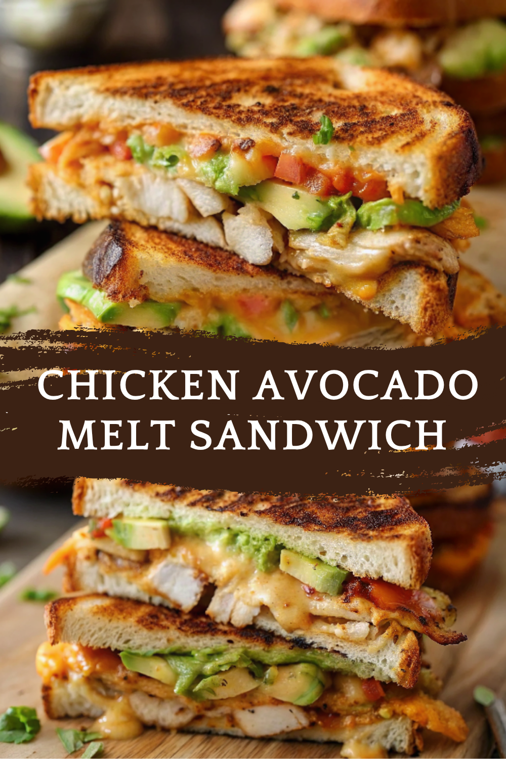 Chicken Avocado Melt Sandwich – A Deliciously Creamy & Cheesy Lunch Idea!