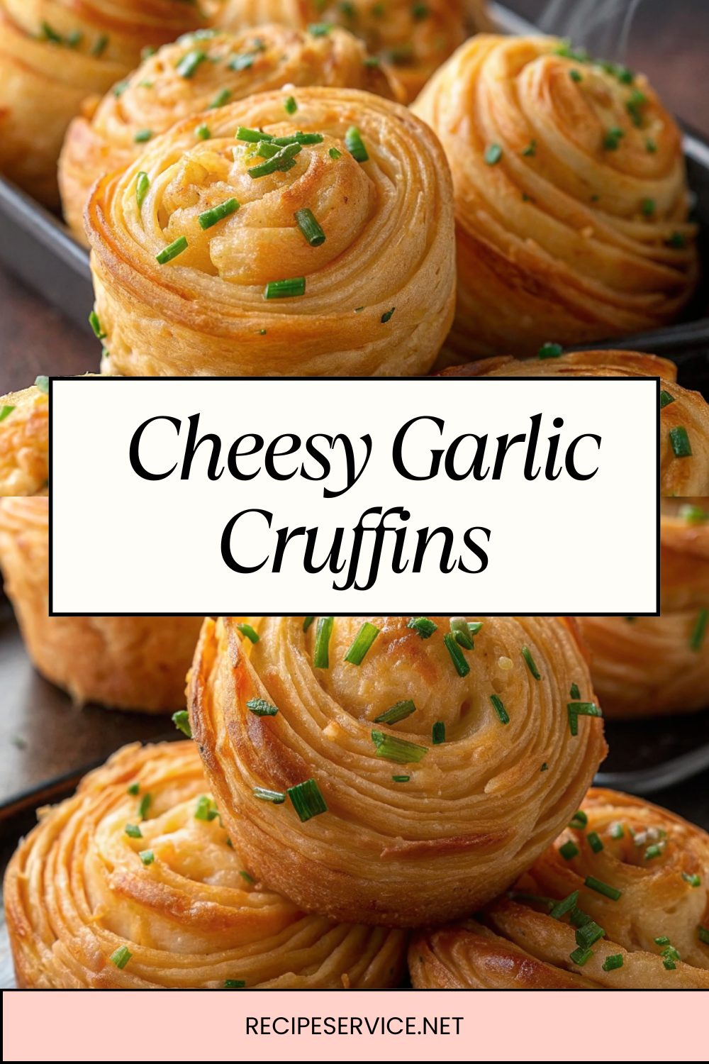 Cheesy Garlic Cruffins | Flaky, Buttery & Irresistibly Savory Rolls