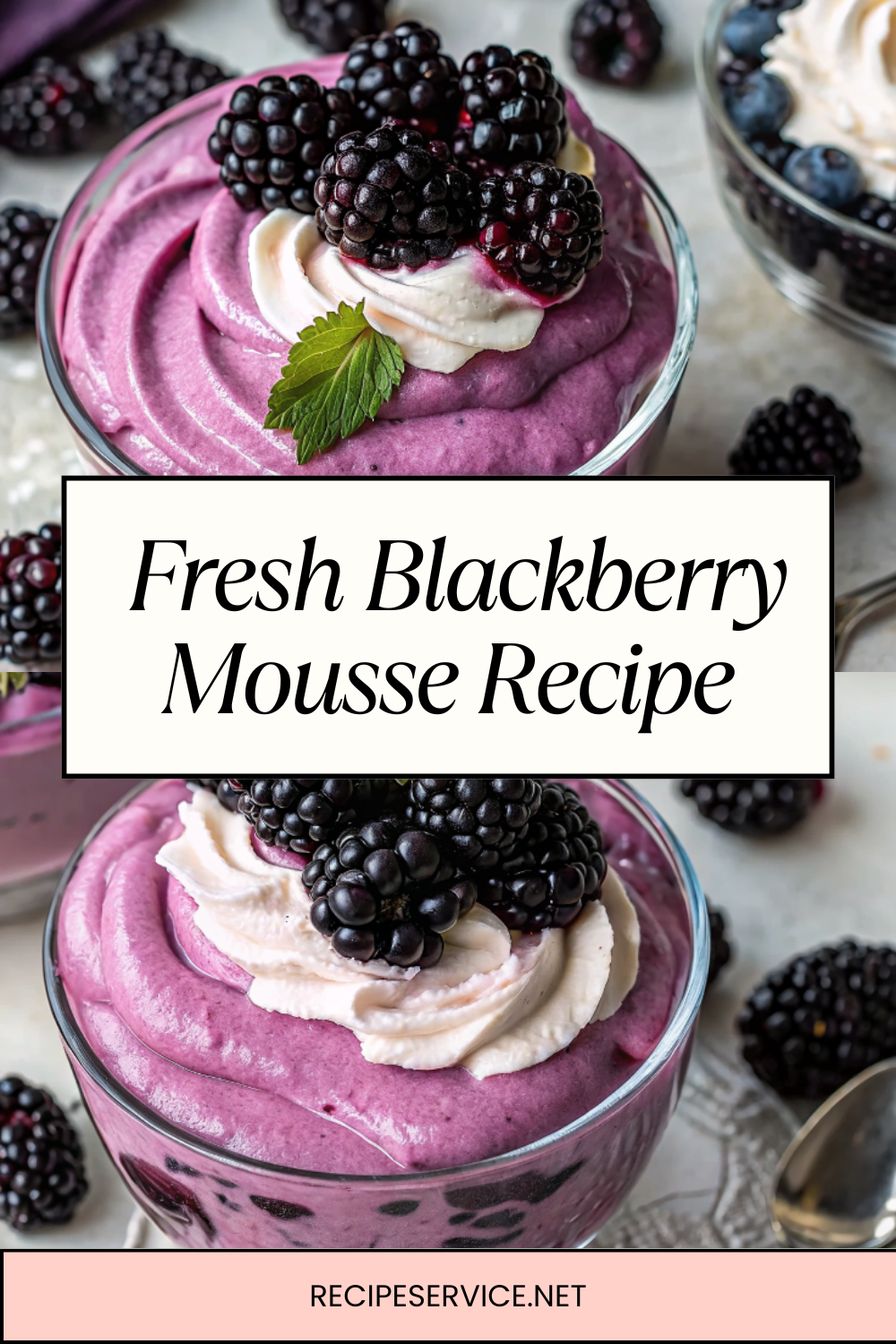 Fresh Blackberry Mousse Recipe – Light, Creamy & Bursting with Summer Berries
