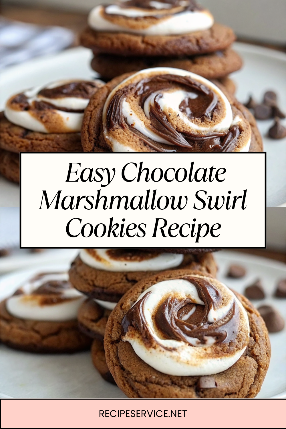 Easy Chocolate Marshmallow Swirl Cookies Recipe | Gooey & Chewy Treats