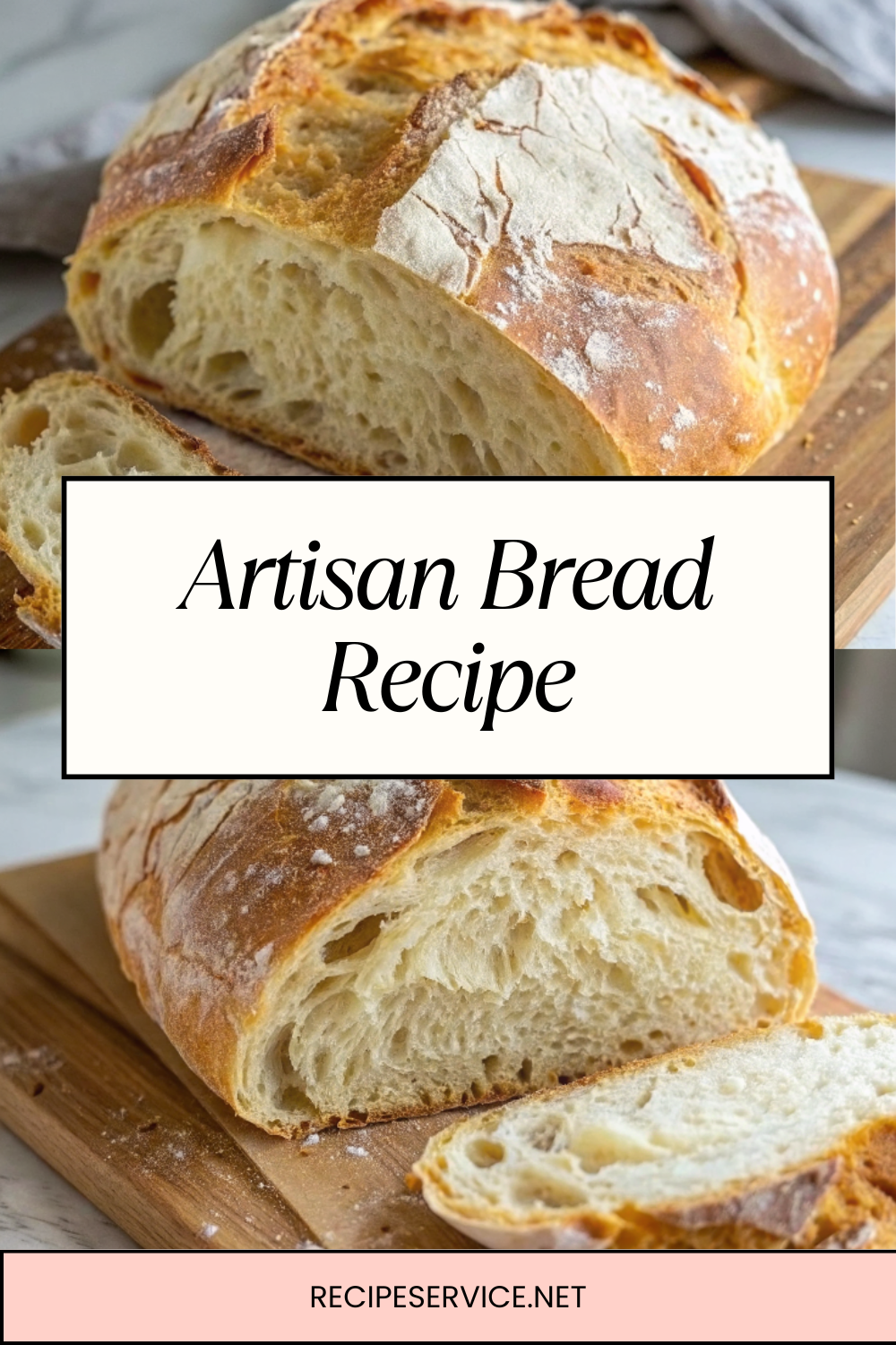 Artisan Bread Recipe | Simple, Rustic, Bakery-Style Loaf with Just 4 Ingredients