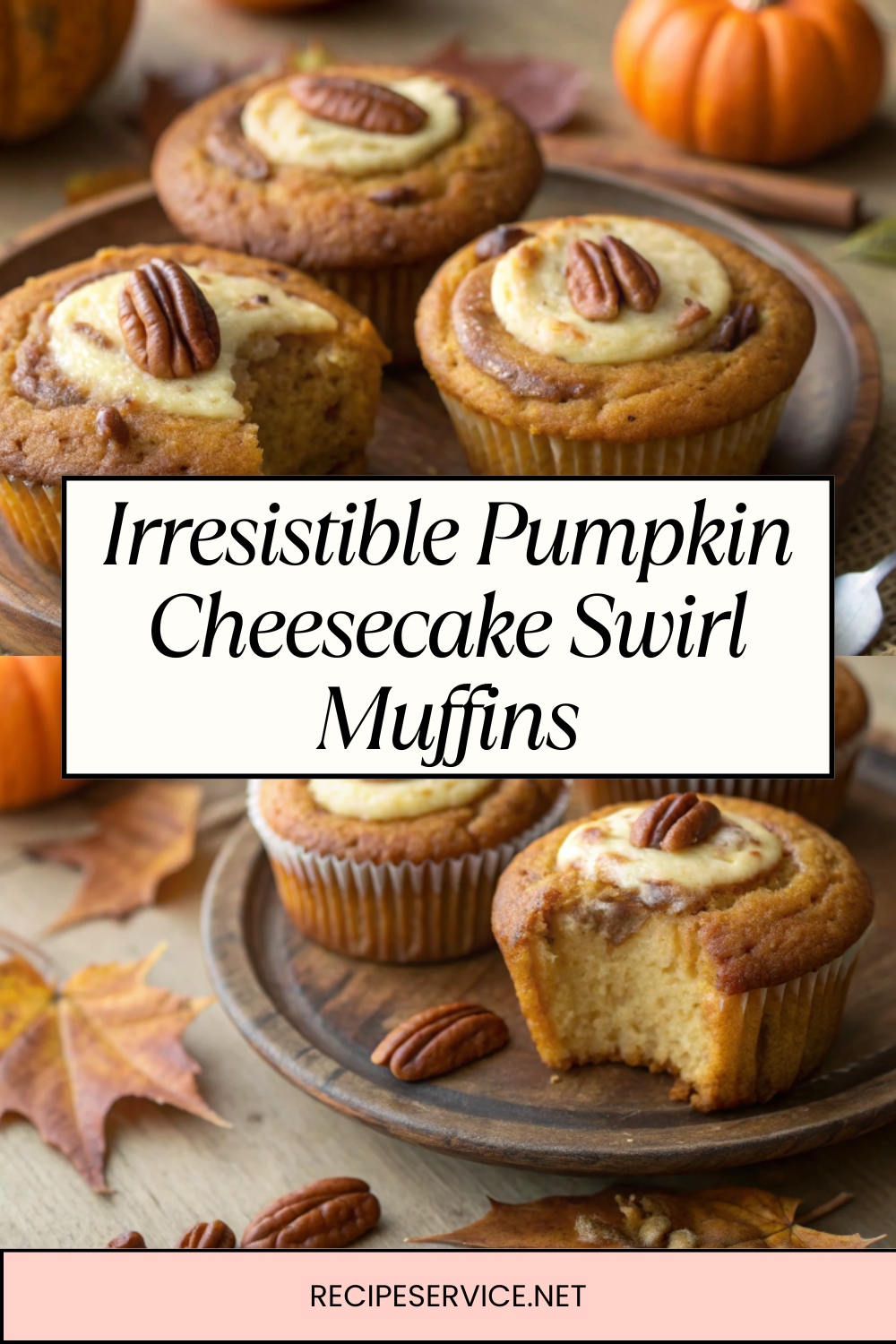 Irresistible Pumpkin Cheesecake Swirl Muffins – Perfectly Spiced & Creamy | The Ultimate Fall Treat