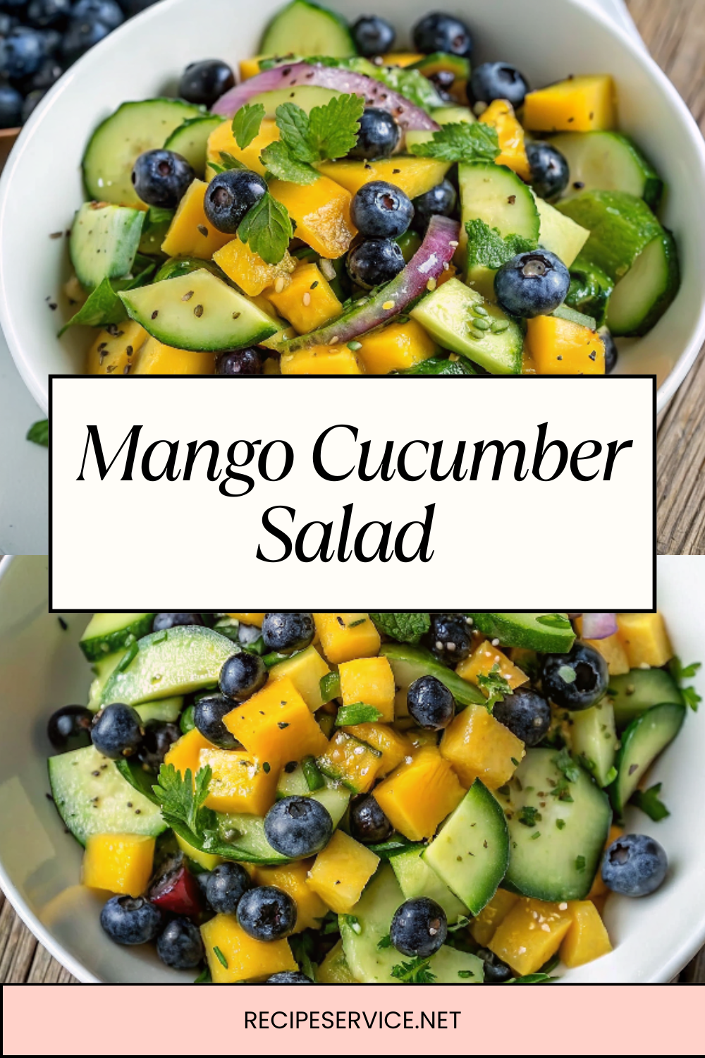 Mango Cucumber Salad with Blueberries and Avocado – A Sweet & Savory Summer Refresh