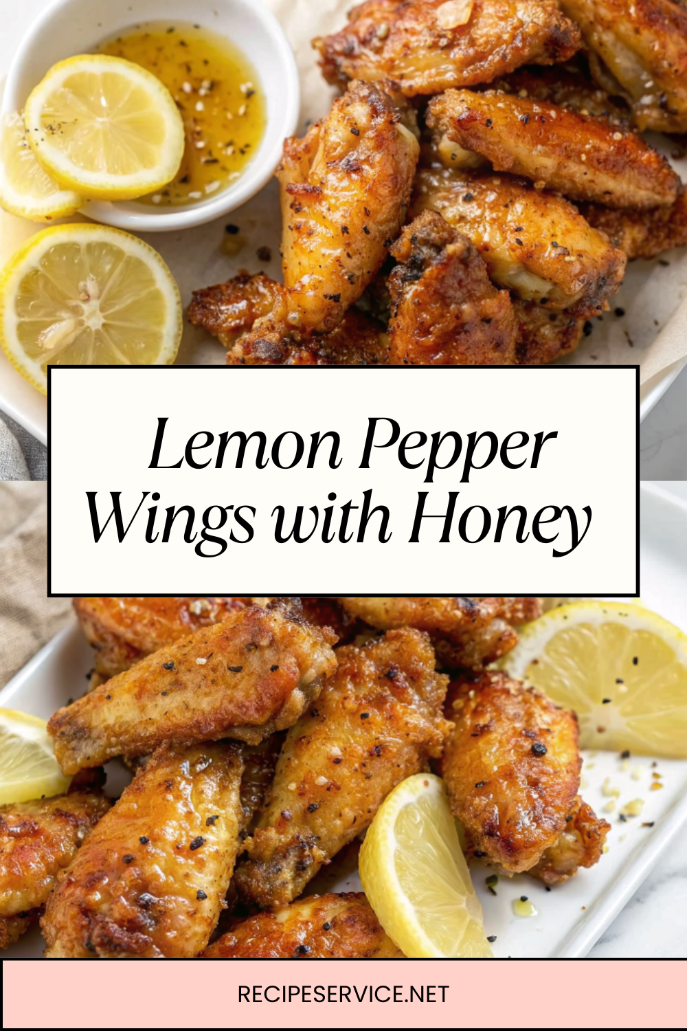 Lemon Pepper Wings with Honey | Crispy, Zesty & Irresistibly Sticky