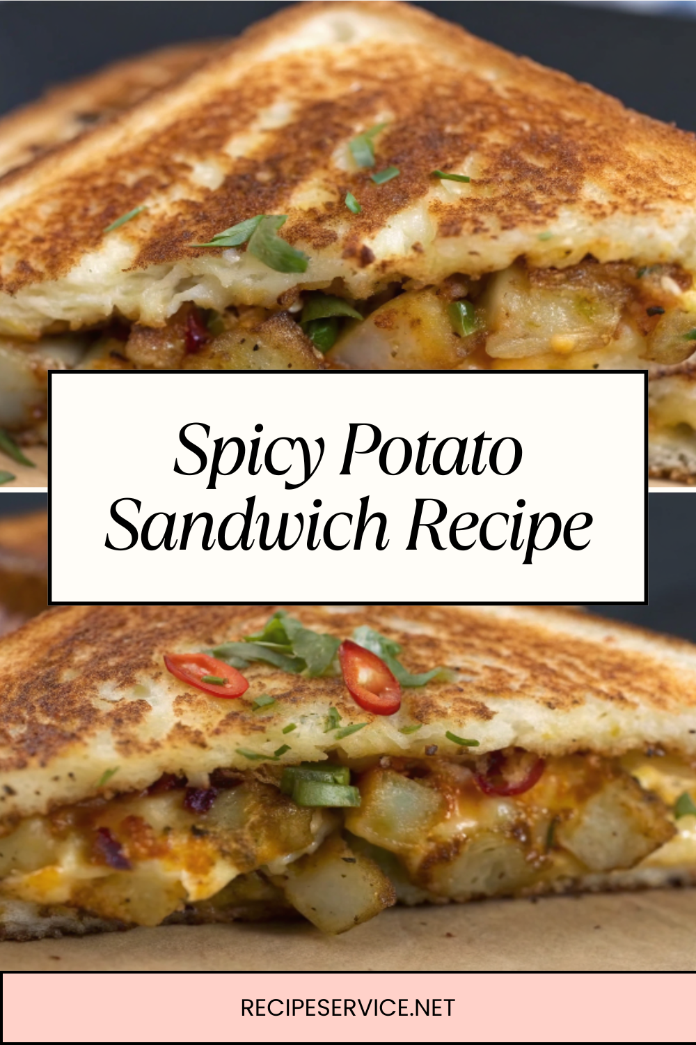 Spicy Potato Sandwich Recipe – Crispy, Cheesy & Full of Flavor