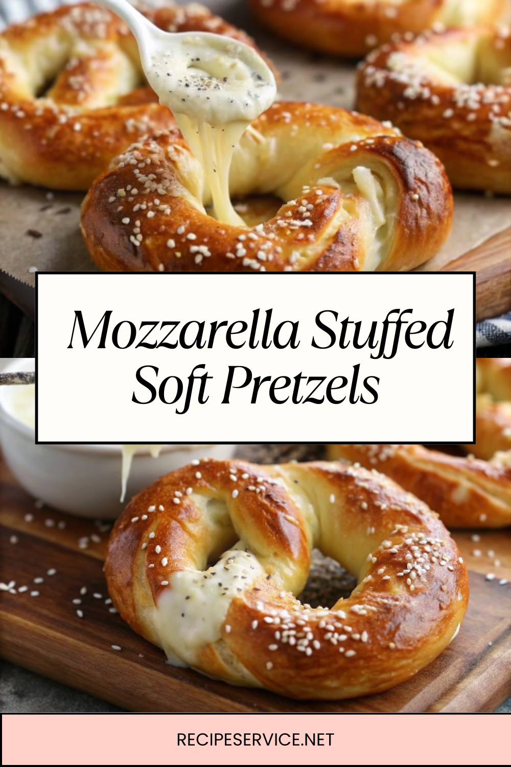 Mozzarella Stuffed Soft Pretzels – Gooey, Cheesy & Homemade