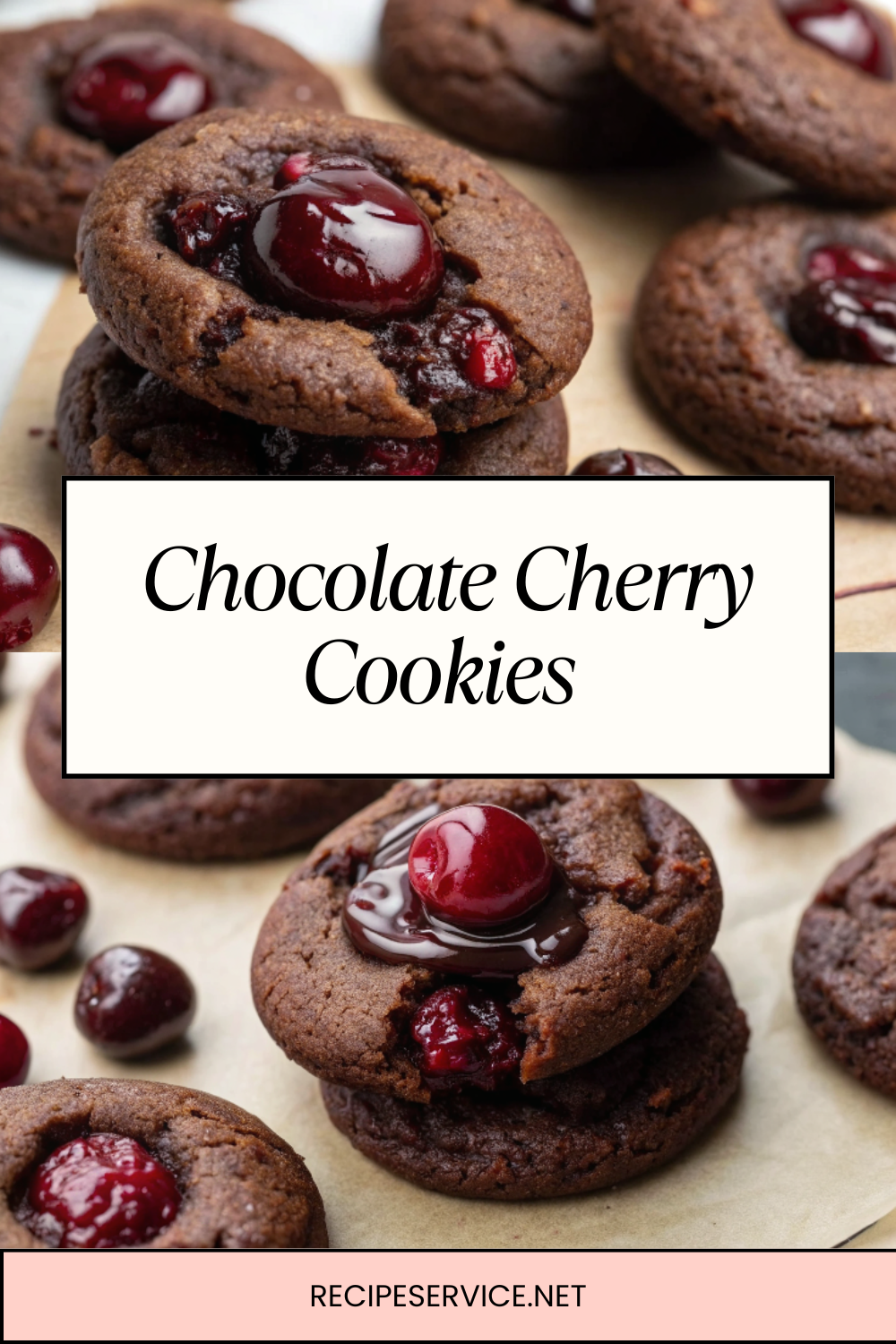 Chocolate Cherry Cookies | Fudgy, Fruity & Irresistible