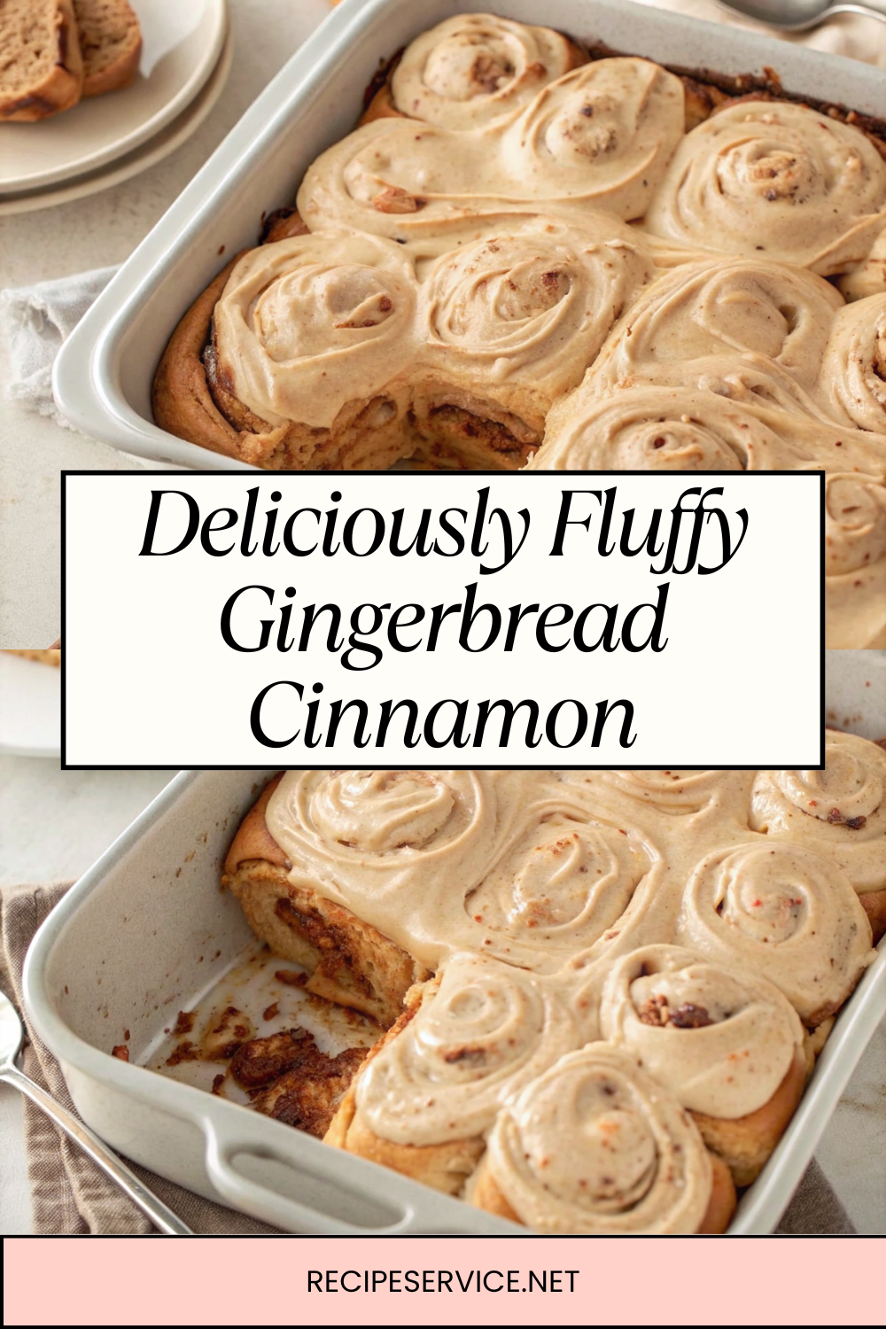 Deliciously Fluffy Gingerbread Cinnamon Rolls for a Festive Holiday Breakfast