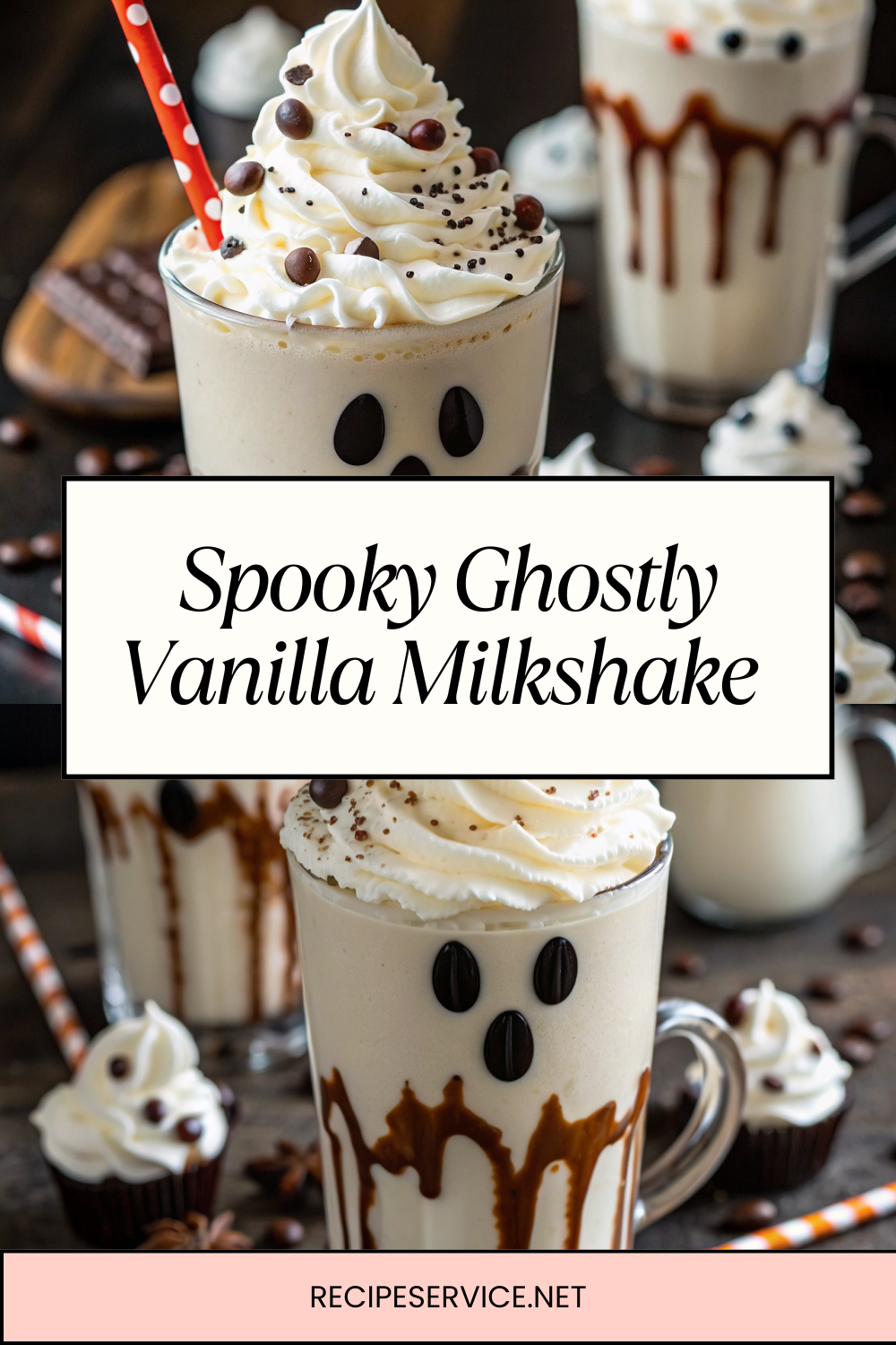 Spooky Ghostly Vanilla Milkshake – Fun Halloween Idea!