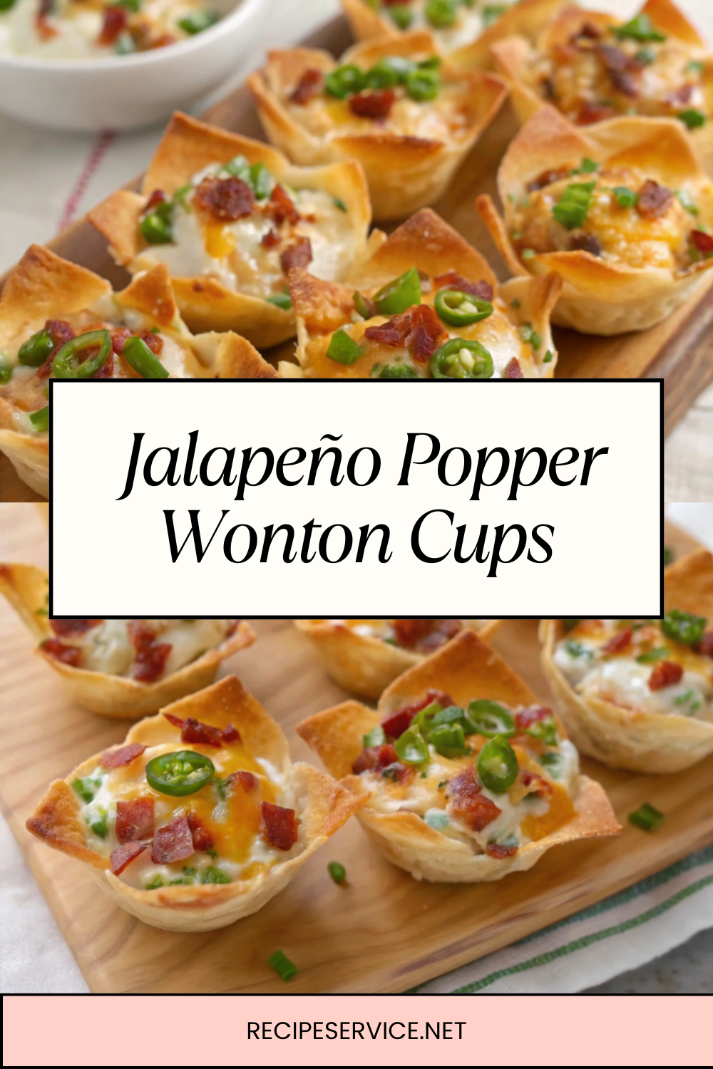Jalapeño Popper Wonton Cups | Crispy, Cheesy & Perfect for Parties