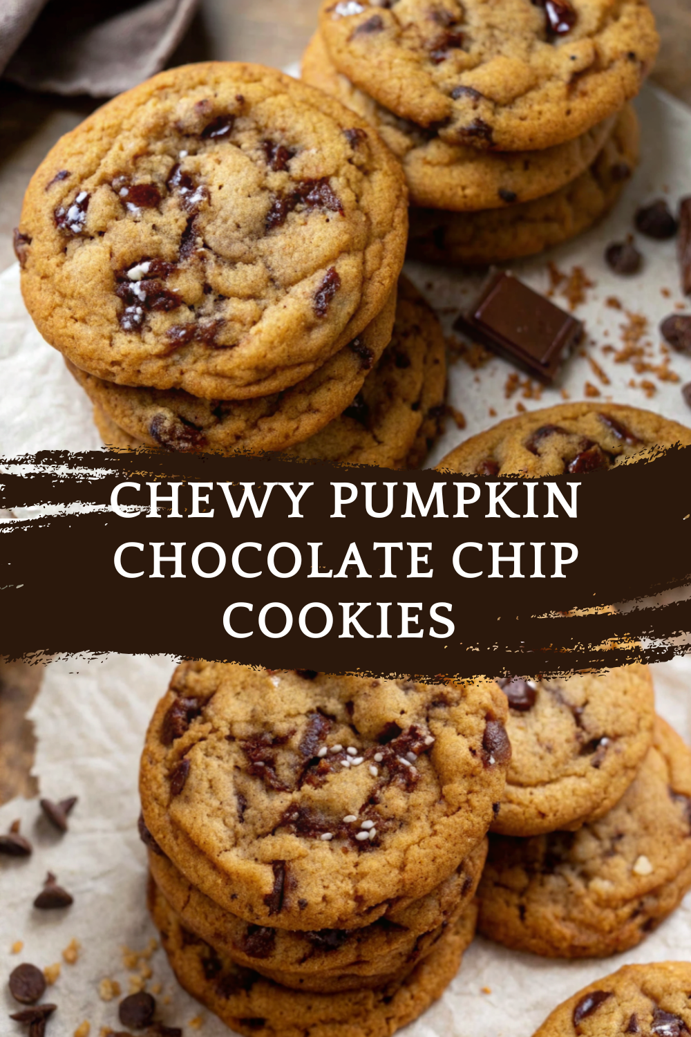 Chewy Pumpkin Chocolate Chip Cookies – Soft, Spiced, and Perfectly Sweet