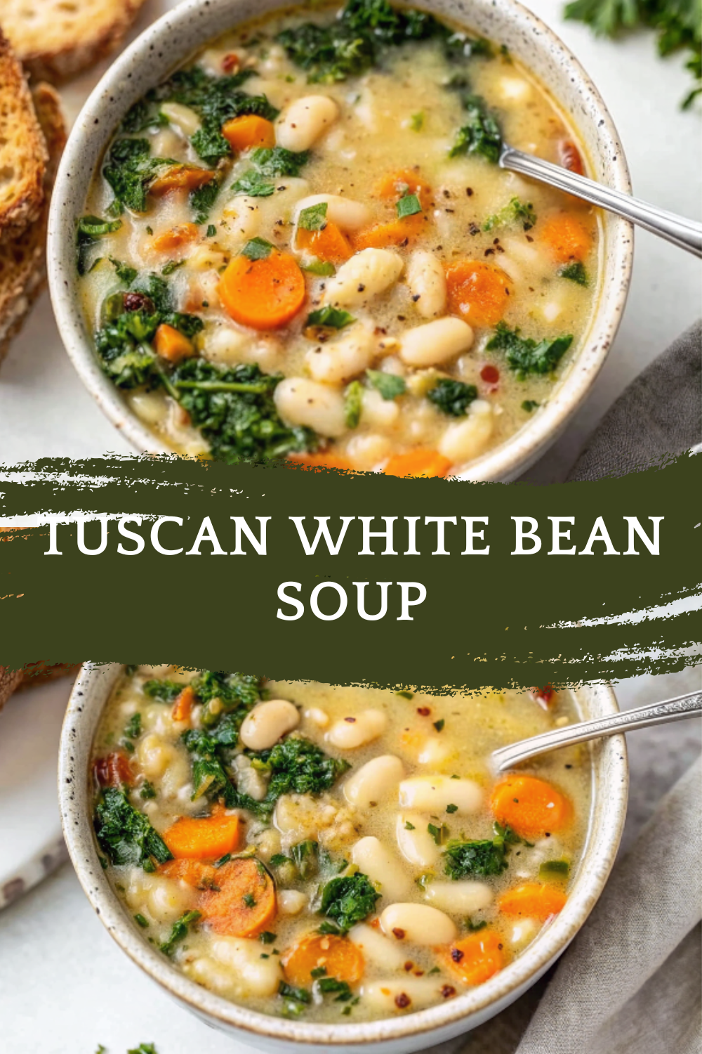 Tuscan White Bean Soup – Hearty, Healthy, and Comforting